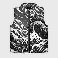 Мужской жилет Черно-белые волны