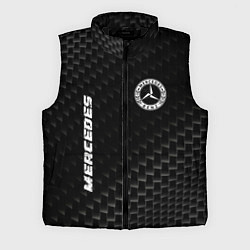 Мужской жилет Mercedes карбоновый фон, цвет: 3D-черный