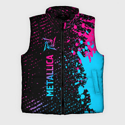 Мужской жилет Metallica - neon gradient: по-вертикали, цвет: 3D-черный