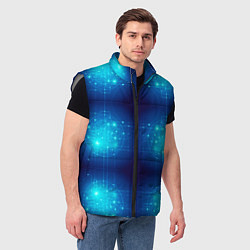 Мужской жилет Неоновые проводники - схемы, цвет: 3D-светло-серый — фото 2