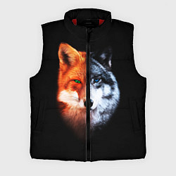 Мужской жилет Волк и Лисица, цвет: 3D-красный