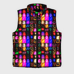 Мужской жилет Neon glowing objects, цвет: 3D-красный