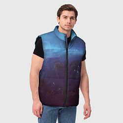 Мужской жилет Космический дым, цвет: 3D-черный — фото 2