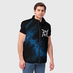 Мужской жилет Metallica звуковая волна, цвет: 3D-черный — фото 2