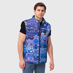 Мужской жилет Blurring colors, цвет: 3D-черный — фото 2