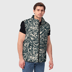 Мужской жилет Винтажные flash tatoo, цвет: 3D-черный — фото 2
