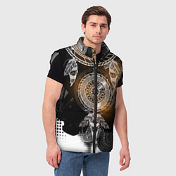 Мужской жилет В стиле бохо, цвет: 3D-светло-серый — фото 2