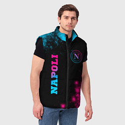 Мужской жилет Napoli - neon gradient: надпись, символ, цвет: 3D-черный — фото 2