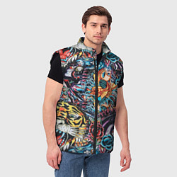 Мужской жилет Татуировки, цвет: 3D-черный — фото 2