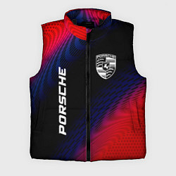 Мужской жилет Porsche красный карбон, цвет: 3D-черный
