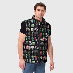 Мужской жилет Minecraft game characters, цвет: 3D-черный — фото 2