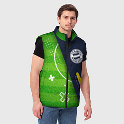 Мужской жилет Bayern football field, цвет: 3D-черный — фото 2