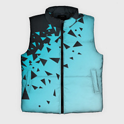 Мужской жилет Осколки Абстракции, цвет: 3D-черный