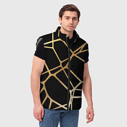 Мужской жилет Золотая сеть, цвет: 3D-светло-серый — фото 2