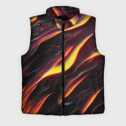 Мужской жилет Огонь сквозь расколы в плите как магическая лава