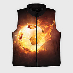 Мужской жилет Футбольный мяч огонь