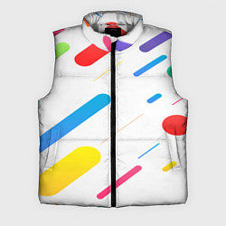 Мужской жилет Разноцветные круги и полосы