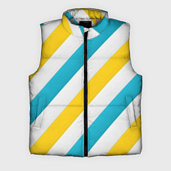 Мужской жилет Желтые и синие полосы