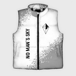 Мужской жилет No Mans Sky glitch на светлом фоне: надпись, симво, цвет: 3D-черный