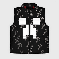 Мужской жилет Майкрафт паттерн - Криппер, цвет: 3D-красный