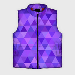 Мужской жилет Фиолетовые фигуры, цвет: 3D-красный