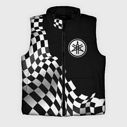 Мужской жилет Yamaha racing flag, цвет: 3D-черный