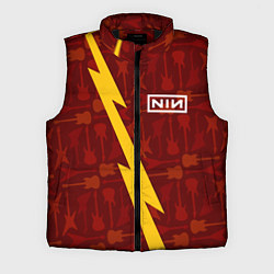 Мужской жилет Nine Inch Nails гитары и молния, цвет: 3D-черный