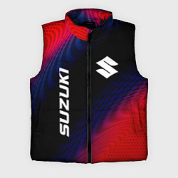Мужской жилет Suzuki красный карбон, цвет: 3D-черный