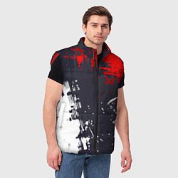 Мужской жилет Абстрактные брызги, цвет: 3D-красный — фото 2