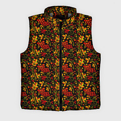 Мужской жилет Хохлома - красная рябина