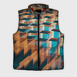 Мужской жилет Абстрактное множество поверхностей разных цветов, цвет: 3D-красный