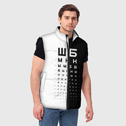Мужской жилет ШБ черно-белый вариант, цвет: 3D-черный — фото 2