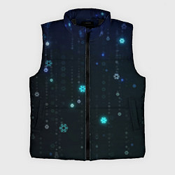 Мужской жилет Неоновый дождик из снежинок