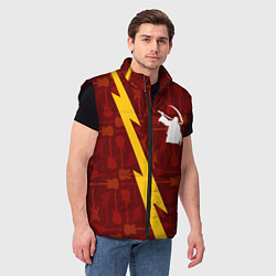 Мужской жилет Children of Bodom гитары и молния, цвет: 3D-черный — фото 2