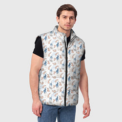 Мужской жилет Пенис и растения, цвет: 3D-черный — фото 2