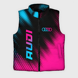 Мужской жилет Audi - neon gradient: надпись, символ