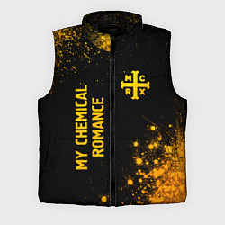 Мужской жилет My Chemical Romance - gold gradient: надпись, симв
