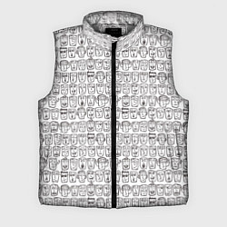 Мужской жилет Головы человечков скетч