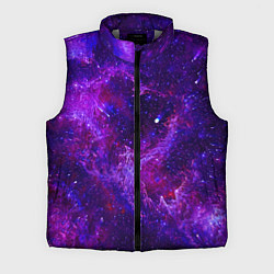 Мужской жилет Неоновый космос и звезды