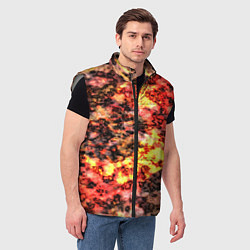 Мужской жилет Лава под водой, цвет: 3D-светло-серый — фото 2