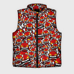 Мужской жилет Геометри Даш демоны паттерн, цвет: 3D-черный