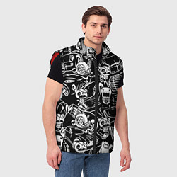 Мужской жилет JDM Pattern, цвет: 3D-красный — фото 2