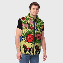 Мужской жилет Роспись лошади, цвет: 3D-черный — фото 2