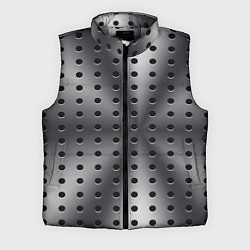 Мужской жилет Текстура перфорированного металла, цвет: 3D-светло-серый