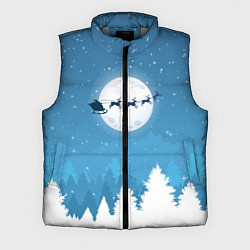 Мужской жилет Новогодняя сказка дед мороз