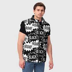 Мужской жилет Black friday, цвет: 3D-черный — фото 2