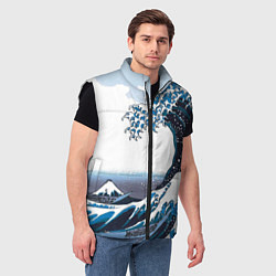 Мужской жилет Цунами в Японии, цвет: 3D-черный — фото 2