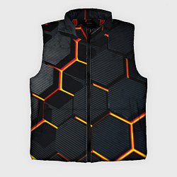 Мужской жилет Плиты стиль соты киберпанк, цвет: 3D-красный