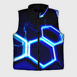 Мужской жилет Neon abstraction plates storm