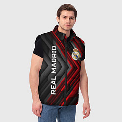 Мужской жилет Real Madrid art, цвет: 3D-черный — фото 2